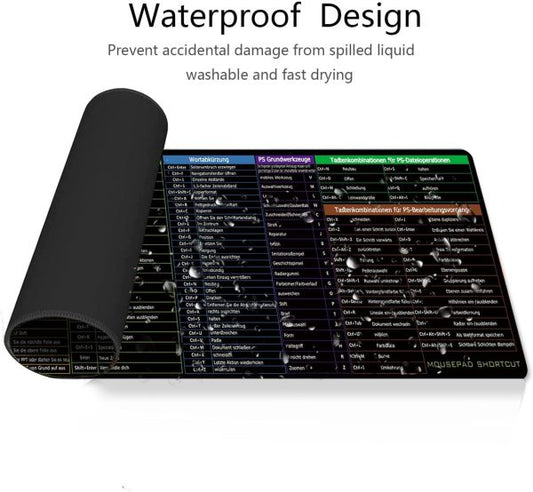(nw000412) Shortcut Keyboard Mat Office Ps Lock Edge Cad/wo/ai/excel/cdr/ppt Keyboard Table Mat Consignment 30x80cm