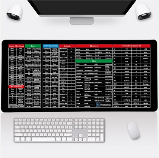 (nw000412) Shortcut Keyboard Mat Office Ps Lock Edge Cad/wo/ai/excel/cdr/ppt Keyboard Table Mat Consignment 30x80cm